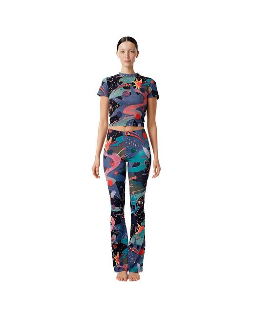 Pitaya Yoga Blue Door Of The Cosmos Flared Pants