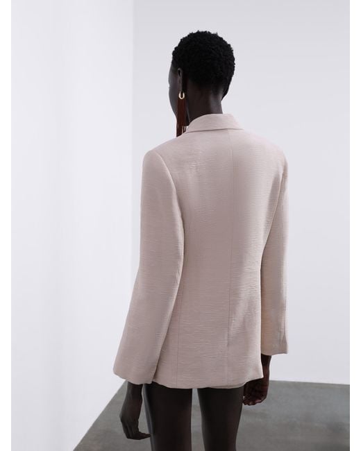 Sélone White Neutrals Helia Wrap Blazer
