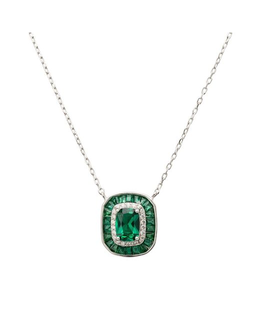 Latelita London Green Great Gatsby Pendant Necklace Emerald