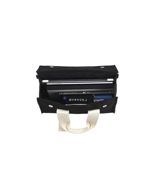 MARHEN.J Black Canvas Tote Bag