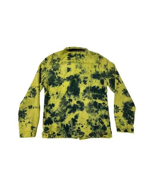 Zasta Studio Green Denim Jacket Tie Dye Medium G for men