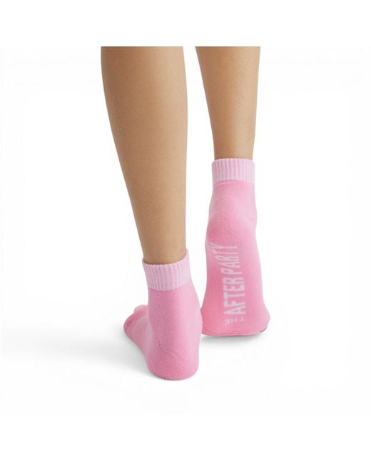 HIGH HEEL JUNGLE by KATHRYN EISMAN Pink The After Party Foot Relief Socks