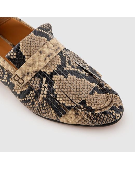 Mariano Shoes Brown Neutrals Constância Loafer Snake Effect