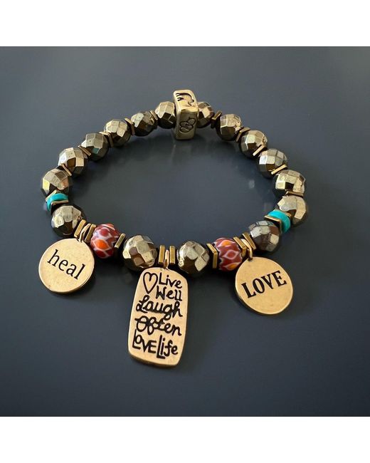 Ebru Jewelry Metallic Love Your Life Bracelet