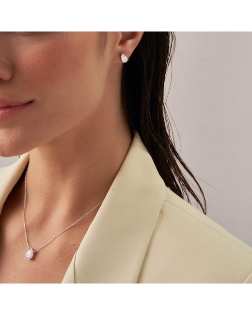 Shabella Nyc Metallic Classic Crystal Tear Drop