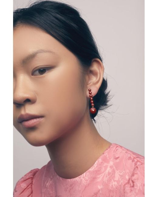 Lavani Jewels Red Hibiscus Earrings