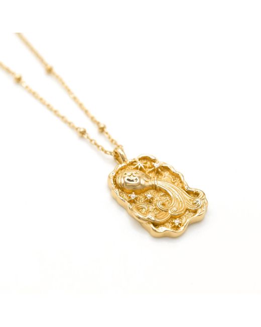 Luna Charles Metallic Solara Zodiac Necklace