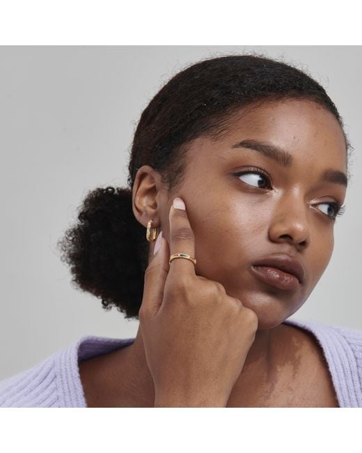 Shabella Nyc Metallic Stack Ring