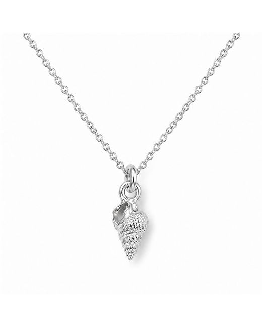 Mother Nature Jewelry Metallic Sea Shell Pendant, Handmade Minimalist Necklace