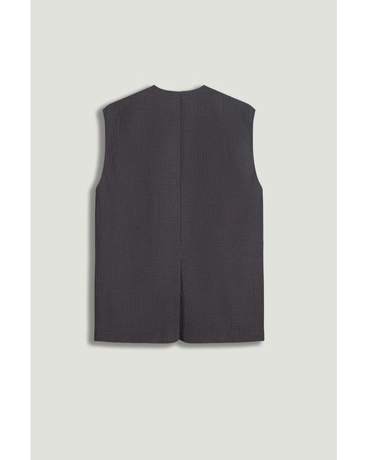 Nocturne Gray Tailored V-Neck Vest