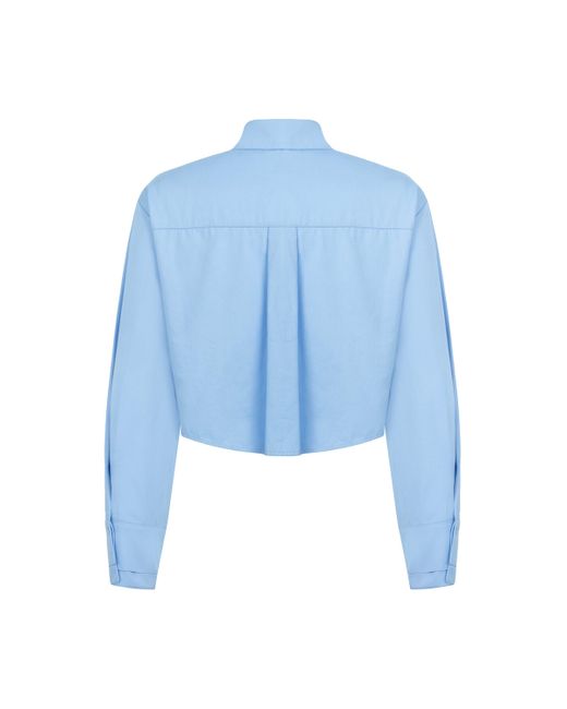 Nocturne Blue Shirt With Tie Detail