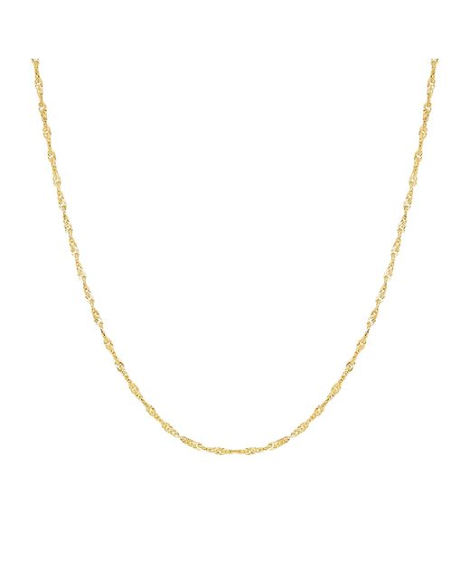 Spero London Metallic Twisted Curb Singapore Sterling Chain Adjustable Size