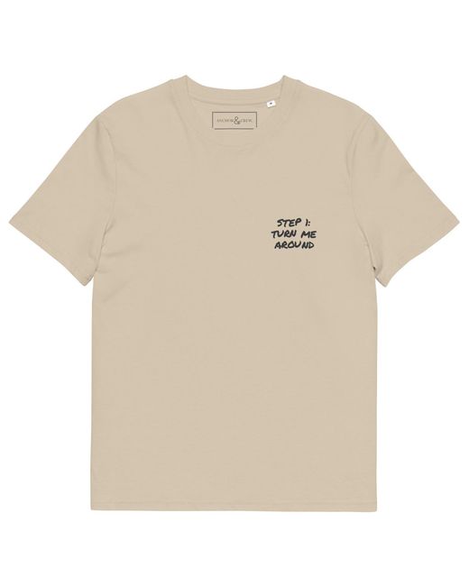Anchor and Crew Natural Neutrals Desert Dust Actually Nevermind Annotations Organic Cotton T-Shirt