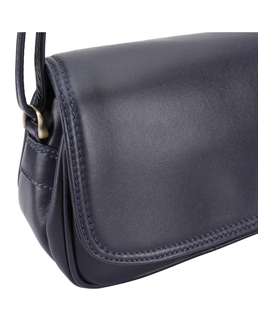 Lloyd Baker Blue Amritsar Leather Crossbody Bag