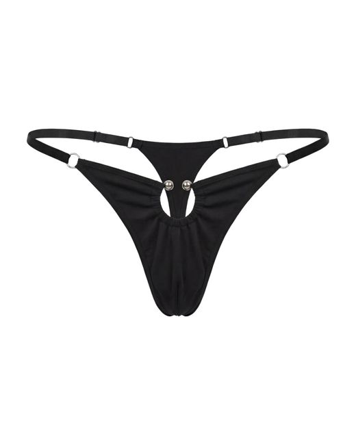 Alevy Studios Black Pierce Thong
