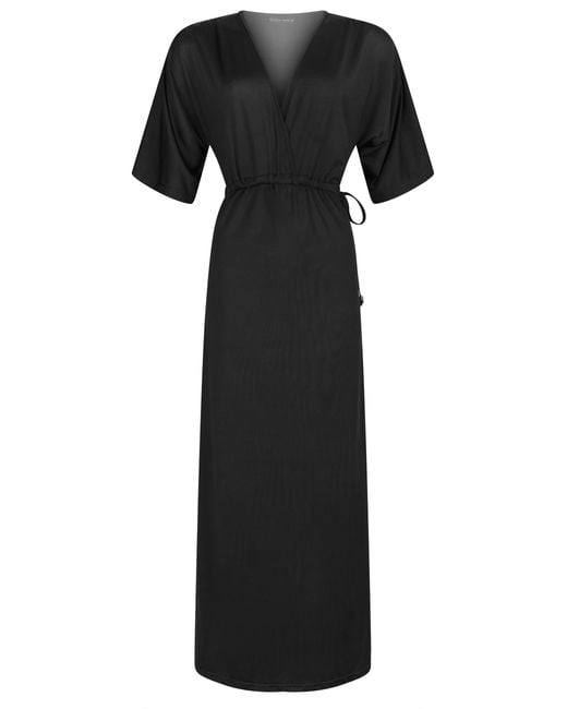 Chic by Lirette Black Kimono Dress Lotus Natural
