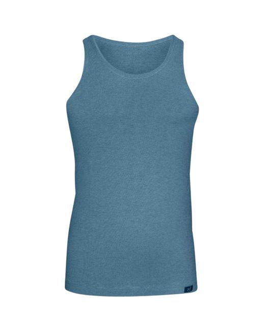 Zd - Zero Defects Blue Neptuno Tank Top Soy Fiber – Antibacterial & Lightweight Fit for men