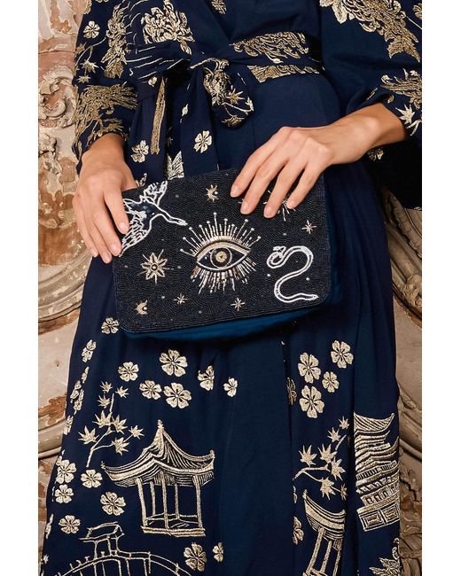 Artemis Muse White Cosmos Embellished Bag