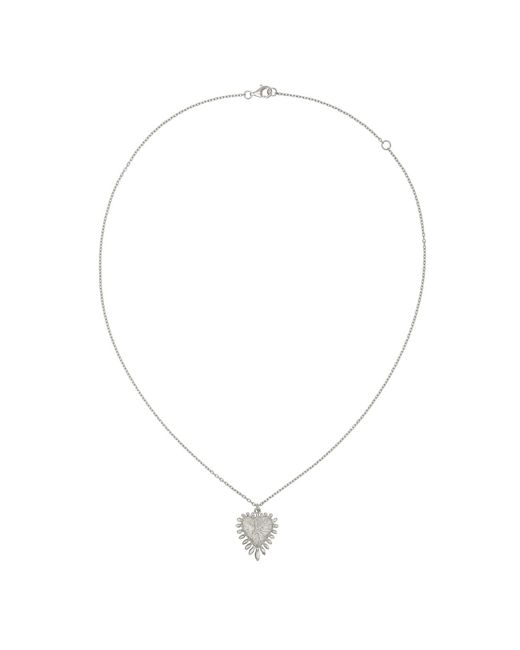 Zoe & Morgan Metallic Heart Rays Necklace