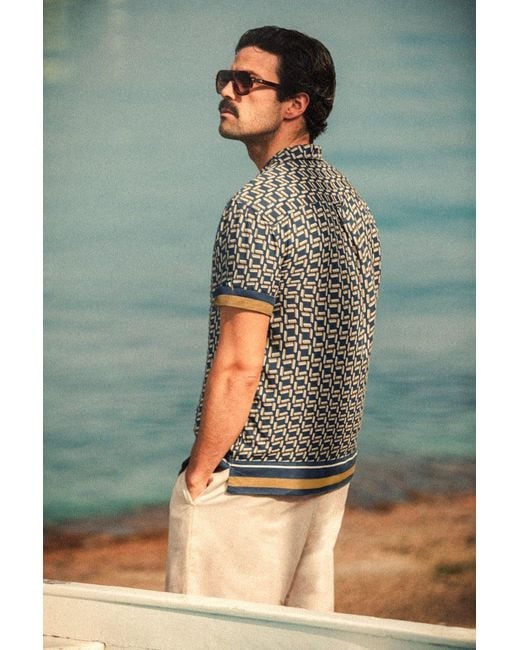 &SONS Trading Co Gray Capri Shirt for men