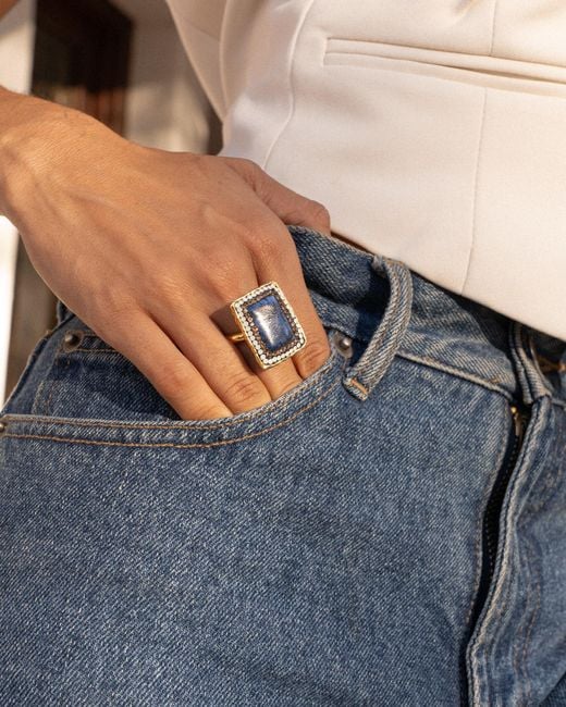 Ornare the Label Blue Aria Ring – Lapis Lazuli