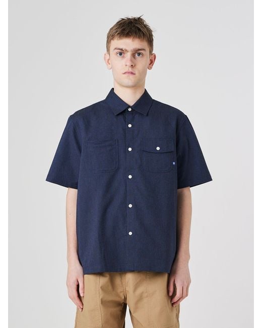 Uskees Blue Tasker Shirt for men