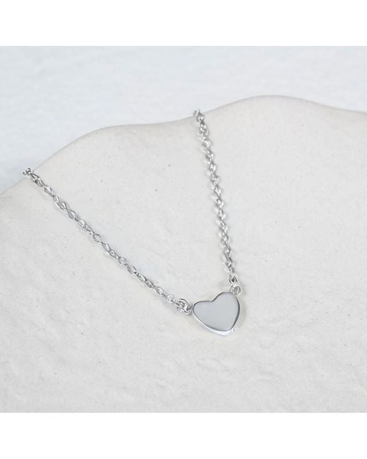 Auree Jewellery Metallic Verona Sterling Full Heart Necklace