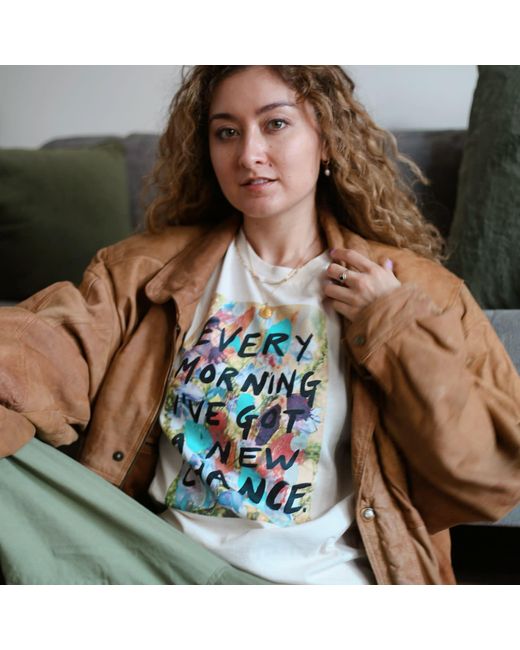 Boutique Kaotique Black Neutrals Every Morning Organic Cotton T-Shirt
