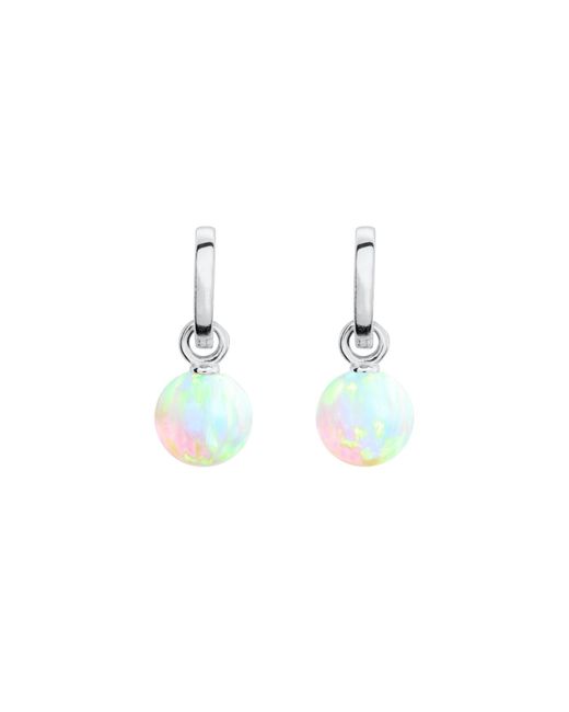 Ora Pearls Blue Sea Opal Hoop Earrings