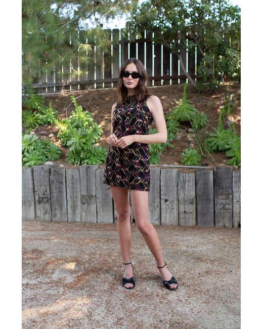 Jennafer Grace Black Penelope Mini Dress