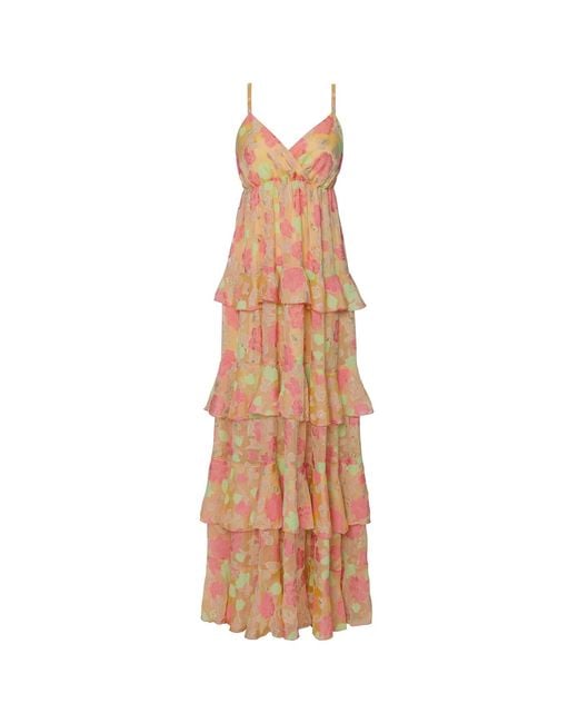 Anse Victorin Brown Carla Silk Dress