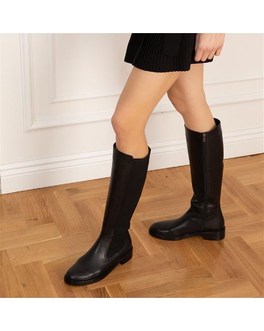 Ilvi Black Nitra Leather High Boot