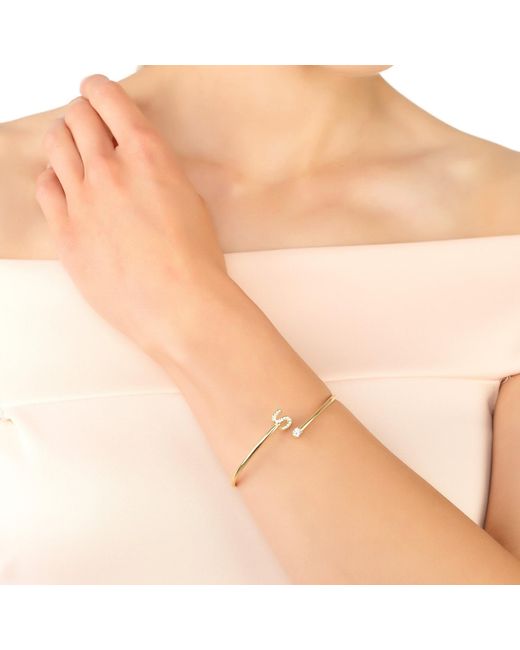 Latelita London Metallic Initial Bangle S