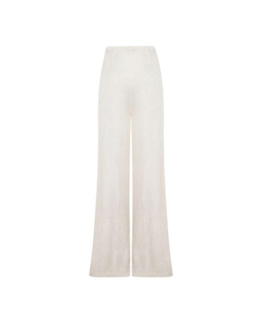 Pcfg White Neutrals Daydreamers Relaxed Wide Leg Pants