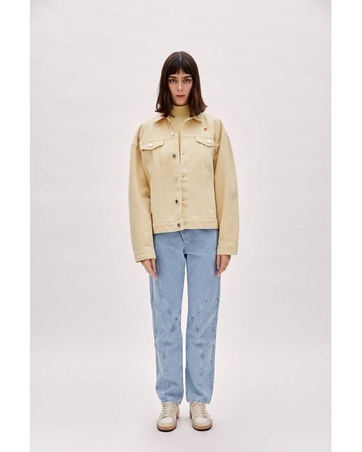 Pcfg Natural Neutrals Logo Denim Jacket