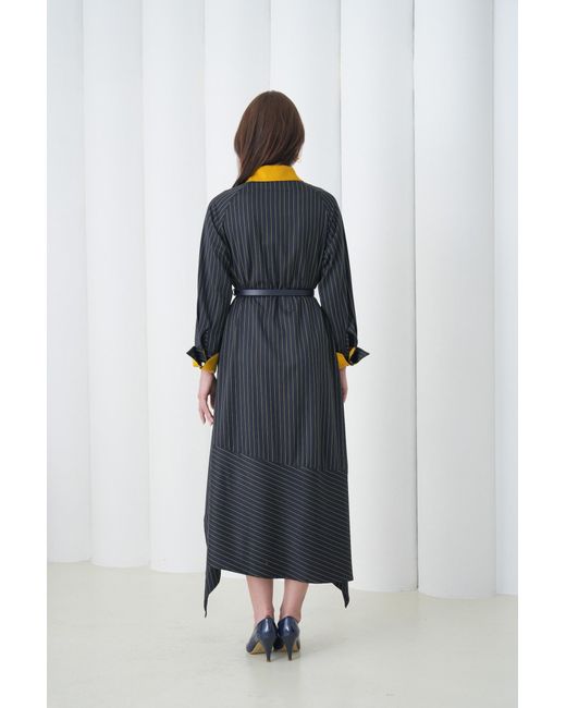 Lumina Eligma Blue Aurelia Sculpt Dress