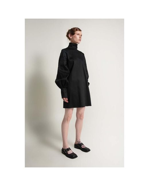 Van Brussel Blue Ember Bell Sleeve Dress