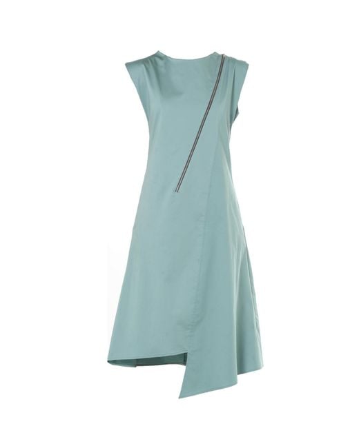 Metamorph Blue Midi Cotton Dress