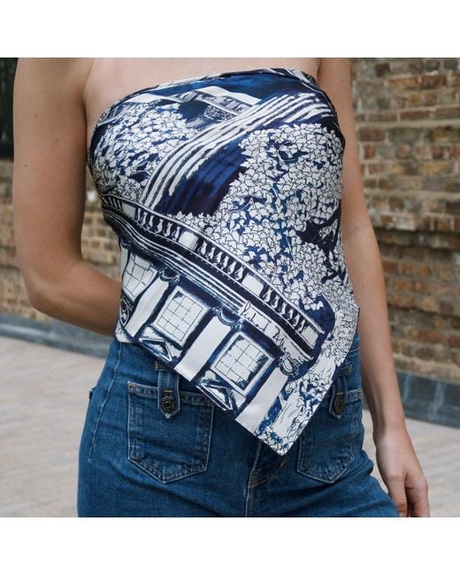 Richard Allan London Blue London Silk Scarf