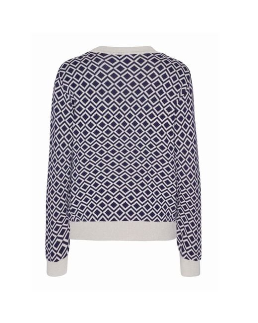 GROBUND Blue Petra Knit Blouse