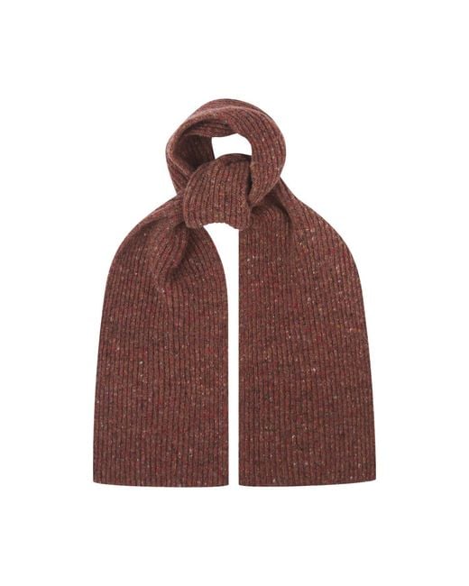 Uskees Brown Donegal Wool Scarf for men