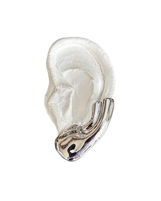 London Atelier Byproduct White Ear Cuff Earring One Piece