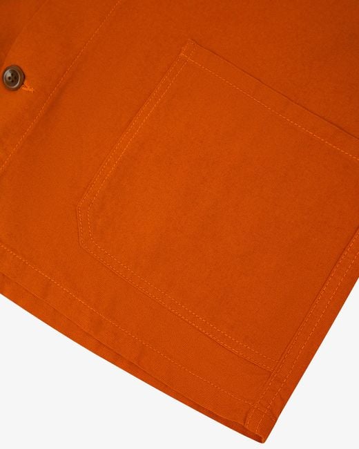 Uskees Orange Overshirt for men