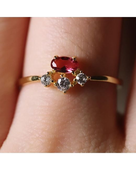 VicStoneNYC Fine Jewelry Yellow Natural Oval Cut Ruby With Natural Diamonds Ring