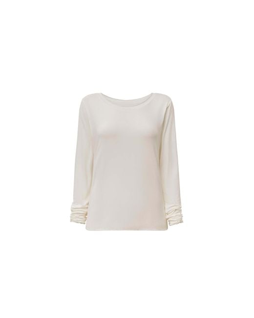 James Lakeland White Long Sleeve Top