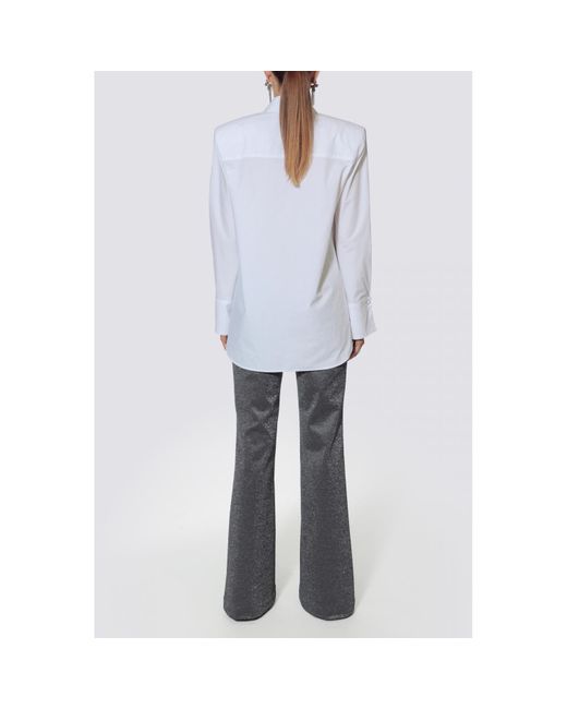 AGGI by HALEWSKI White Irma Long Sleeve Shirt
