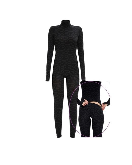 Monosuit Black Turtleneck Long Sleeve Full Seamless Eco Bodysuit