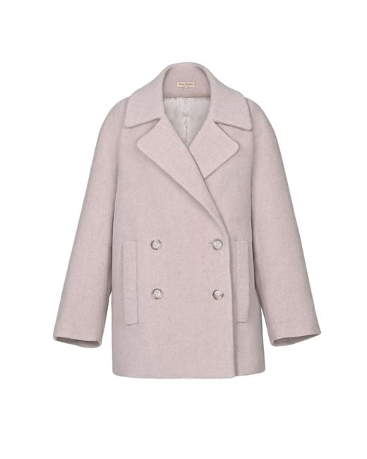 Anse Victorin Purple Blair Wool Coat
