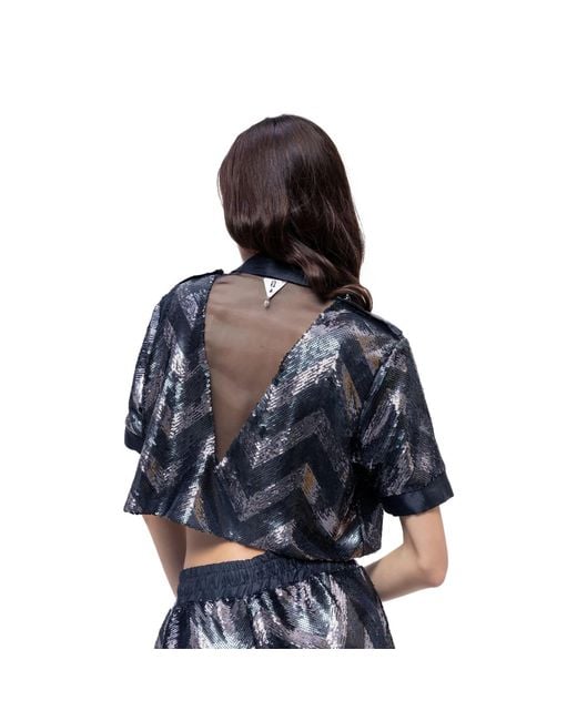 Vazaf Black Sequin Shirt