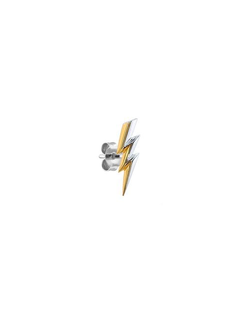 True Rocks Metallic Lightning Bolt Stud Earring